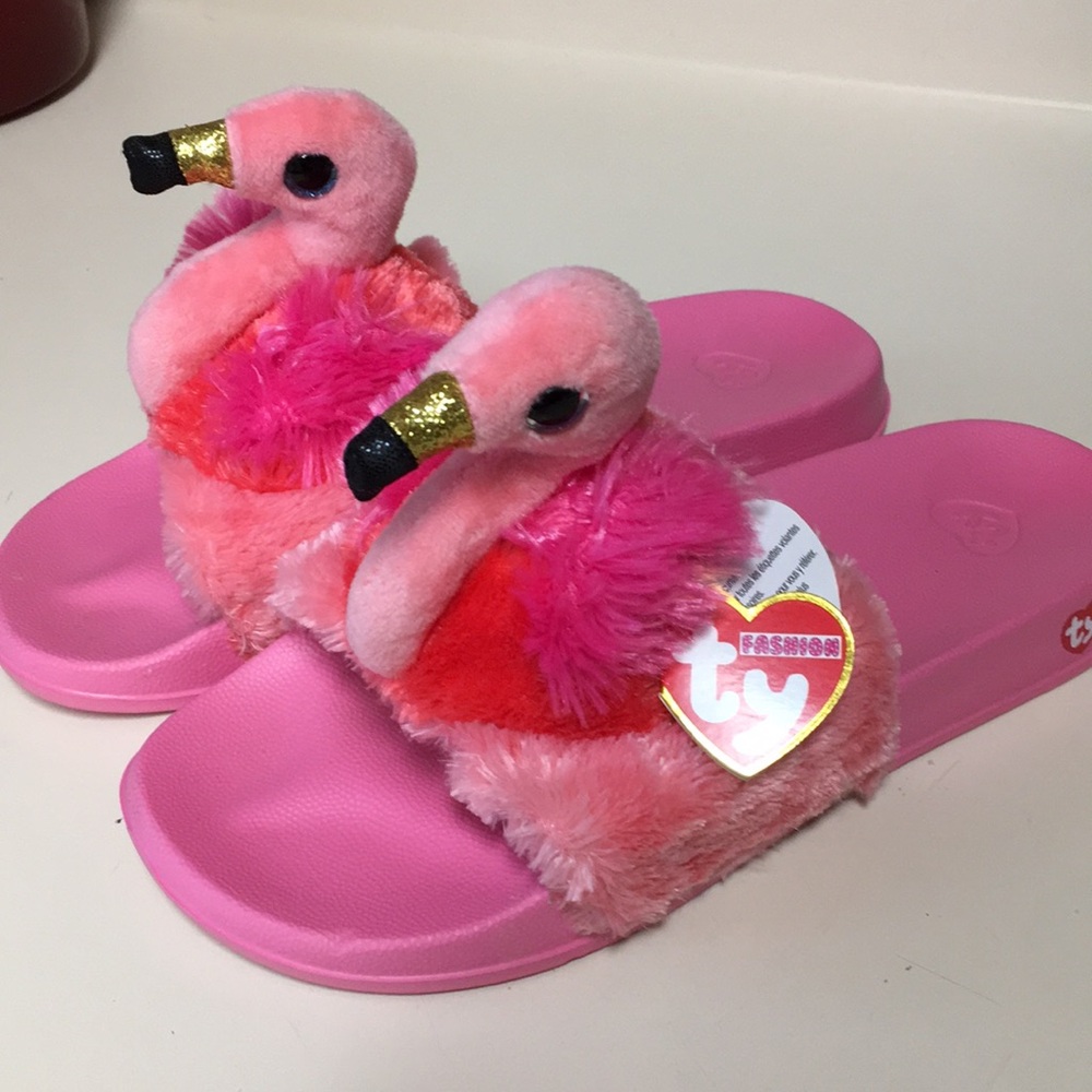 TY Flamingo Slides / Slippers